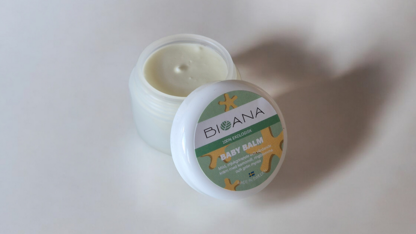 Baby Balm, med ringblomma och kamomill för känslig hud